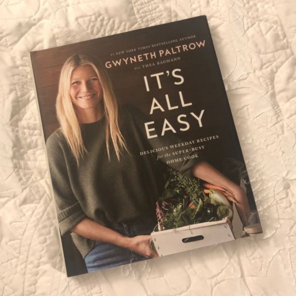 Signed copy of GOOP’s cookbook It’s All Good